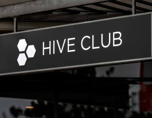 Hive Club signage