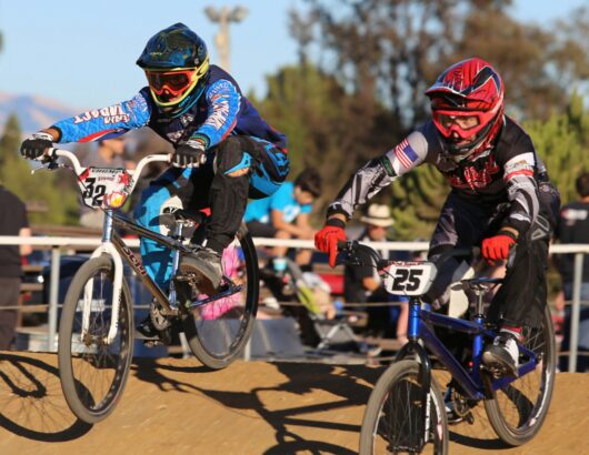 The image of the BMX bikes competition