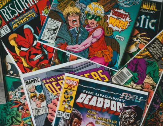 The image of comic books