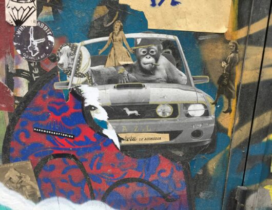 The image of the street art