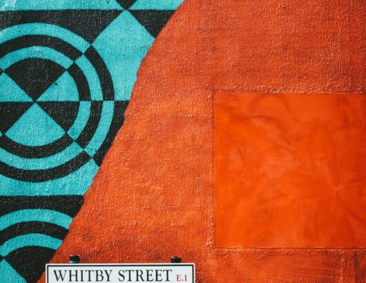 The image of the street art mural
