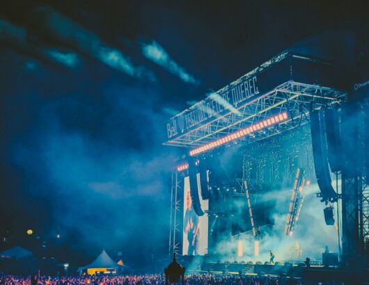 The image of the outdoor performance stage