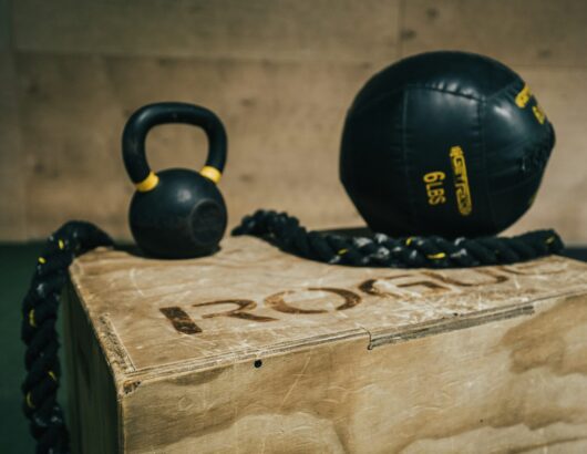 The image of the crossfit gym equipment