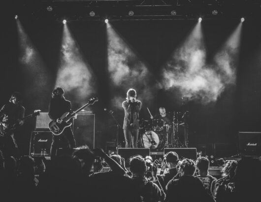 The image of the rock concert